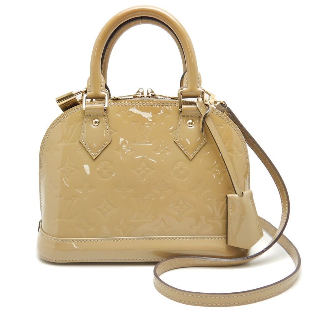Louis Vuitton Vernis Alma BB Handbag 2WAY Dune